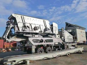 Planta trituradora móvil de basalto para hormigón