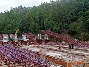 Línea de producción de arena de río de 600 t/h en Guangdong